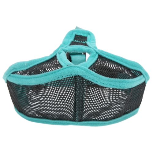 Image 1 of 10.. Short Snout Dog Muzzle Mesh Adjustable Breathable Anti Biting Bulldog Short Snout Muzzle for DogsXL