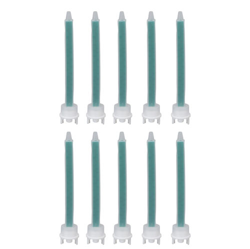 10pcs Buses de mélange Plastique Empêche de bloquer Buse de colle adhésive pour applicateur
