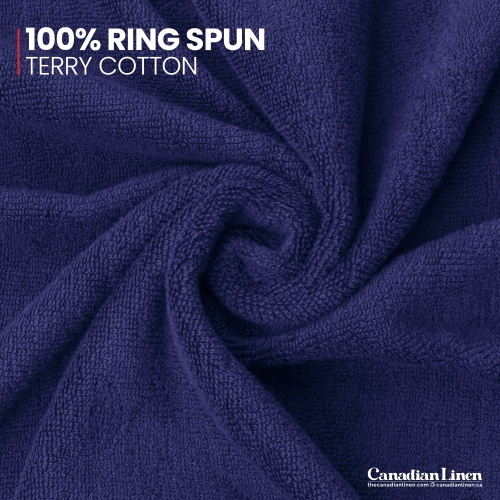 Canadian Linen Everest – Ensemble de serviettes de bain de luxe, 27 x 54 po, paq. 4, très doux, absorbant, coton, séchage rapide, pour la