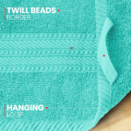 Canadian Linen Everest Luxury – Serviettes de bain, 27 x 54 po, paq. 4, doux absorbant, poids léger, coton épais, séchage rapide, salons de