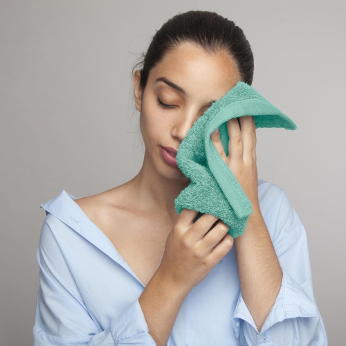 Canadian Linen – Ensemble de 12 débarbouillettes de luxe Everest, 12 x 12&nbsp;po, coton doux et absorbant à séchage rapide, léger, pour la maison,