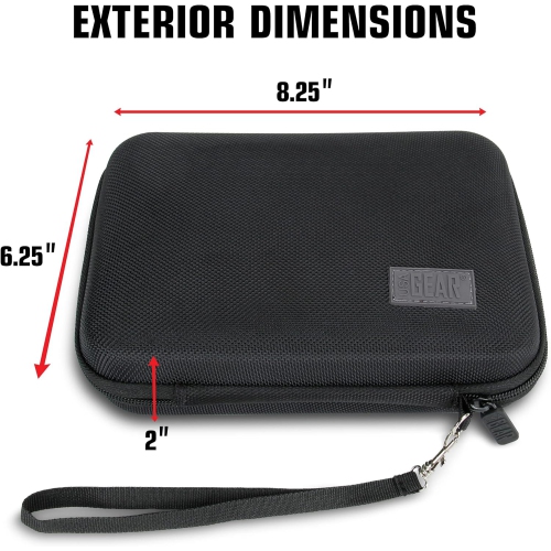 USA GEAR Insulin Travel Case - Diabetic Bag with Protective Hard Shell Exterior, Zipper and Wrist Strap - Diabetic Travel Case Holds Insulin,