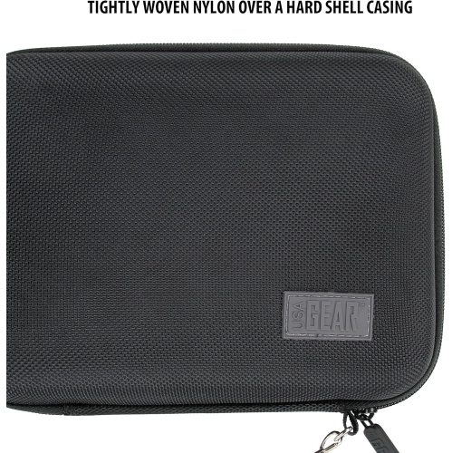 USA GEAR Insulin Travel Case - Diabetic Bag with Protective Hard Shell Exterior, Zipper and Wrist Strap - Diabetic Travel Case Holds Insulin,