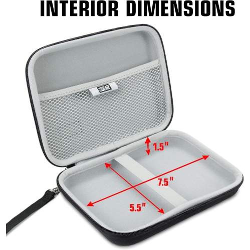 USA GEAR Insulin Travel Case - Diabetic Bag with Protective Hard Shell Exterior, Zipper and Wrist Strap - Diabetic Travel Case Holds Insulin,