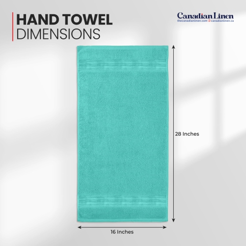 Canadian Linen Luxury – Essuie-mains Everest, 16 x 28&nbsp;po, paq. 6 serviettes légères en coton doux et absorbant à séchage rapide pour la maison,