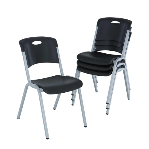 Premium Commercial Stacking Chair Bundle, 4 Pack