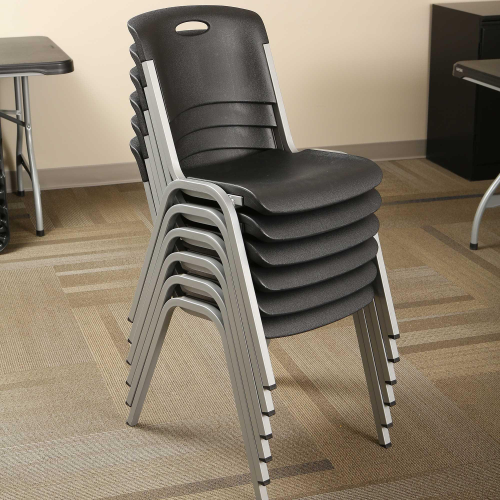 Premium Commercial Stacking Chair Bundle, 4 Pack