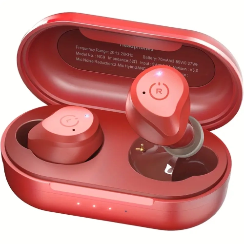 Wireless Earbuds, Headphones & Speaker Combo - AI Noise Cancellation, 27H Playtime, Stereo Sound, Waterproof, RGB Lights, TWS Pairing