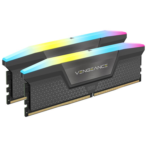 Mémoire DDR5 32 Go 6400MHz Vengeance RGB de Corsair pour PC (CMH32GX5M2B6400Z32)