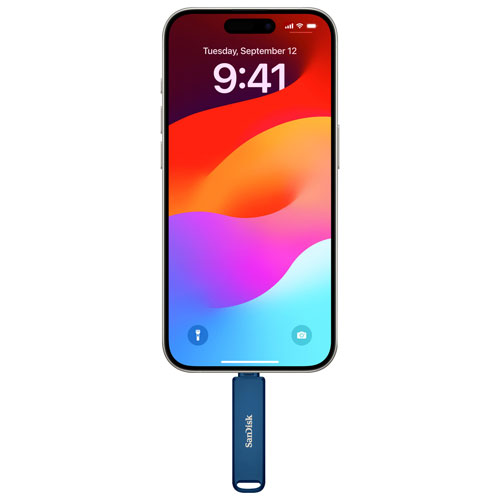SanDisk Phone Drive 128GB USB 3.2 + USB-C Flash Drive for Apple Devices