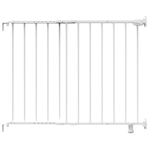 Image 1 of 8.. Ingenuity Stairway 42W Baby/Dog Hardware Mounted Safety Gate - White