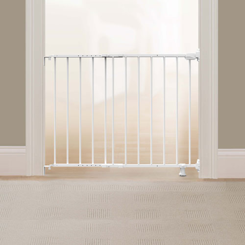 Ingenuity Stairway 42W Baby/Dog Hardware Mounted Safety Gate - White