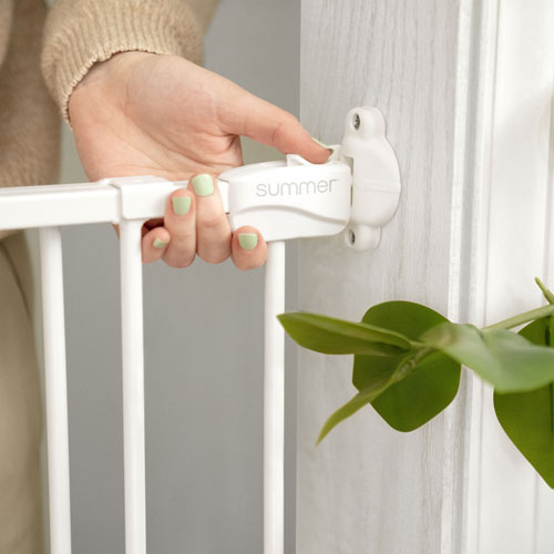Ingenuity Stairway 42W Baby/Dog Hardware Mounted Safety Gate - White
