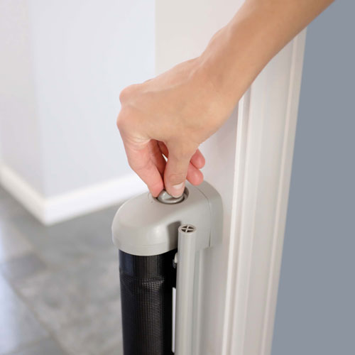 Ingenuity Thruway 52W Baby/Pet Retractable Safety Gate - Black