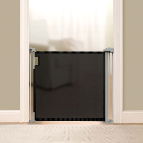 Ingenuity Thruway 52W Baby/Pet Retractable Safety Gate - Black