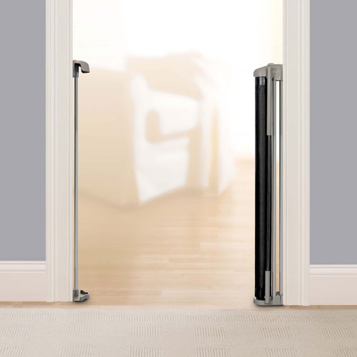 Ingenuity Thruway 52W Baby/Pet Retractable Safety Gate - Black