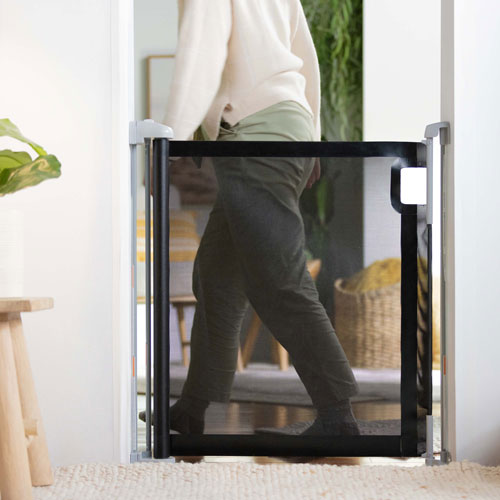Ingenuity Thruway 52W Baby/Pet Retractable Safety Gate - Black
