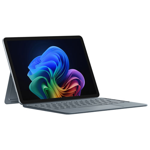 Image 1 de 26.. Tablette Surface Pro Copilot+PC de 12 po 512 Go de Microsoft avec Snapdragon X Plus/mémoire vive de 16 Go (2025), océan - Appareil seulement
