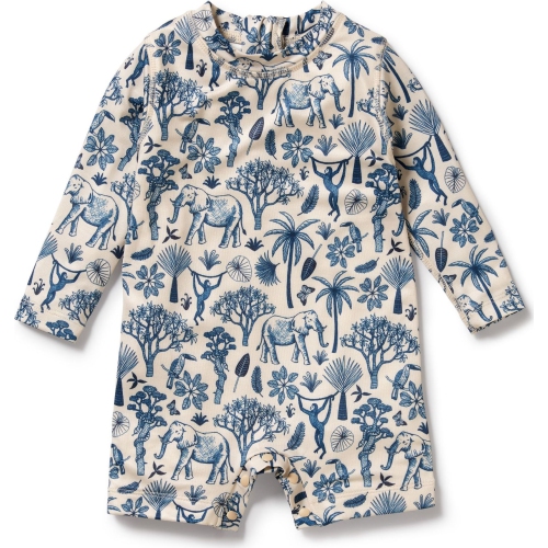 Maillot de bain une pièce à jambe de garçonne Wilson+Frenchy - Jungle