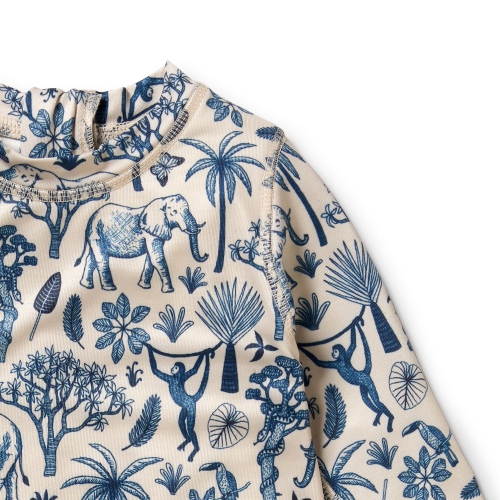 Maillot de bain une pièce à jambe de garçonne Wilson+Frenchy - Jungle