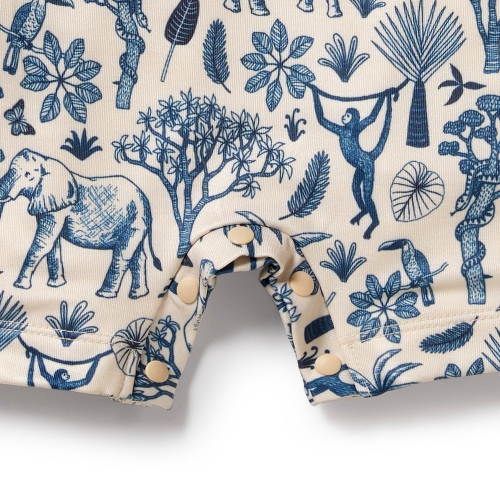 Maillot de bain une pièce à jambe de garçonne Wilson+Frenchy - Jungle