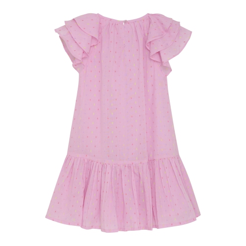 Minymo Short-Sleeve Cotton Dress - Light Rose