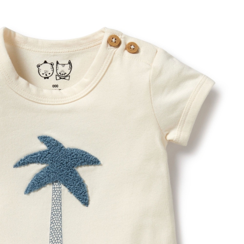 Wilson+Frenchy Organic Cotton Bodysuit - Palm
