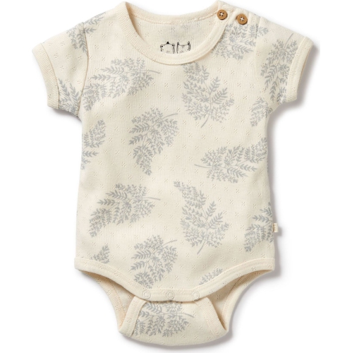 Wilson+Frenchy Organic Cotton Pointelle Bodysuit - Forever Ferns