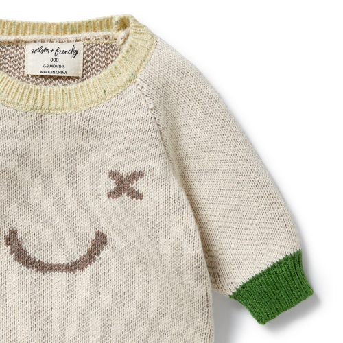 Wilson+Frenchy Knitted Sweater - Almond
