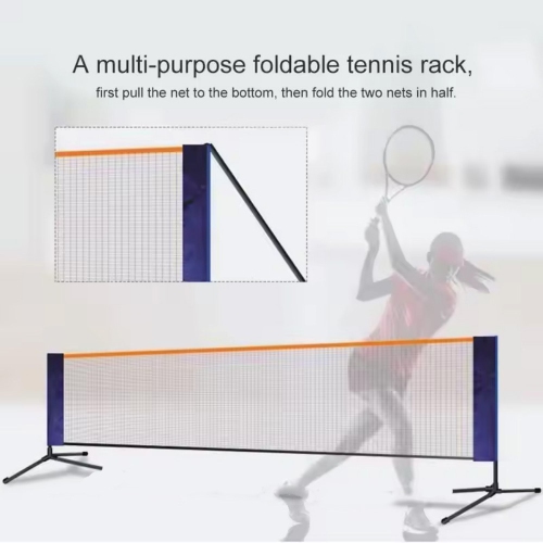 Ensemble de filet de badminton portatif d'AxGear pour entraînement au volleyball, hauteur réglable avec sac