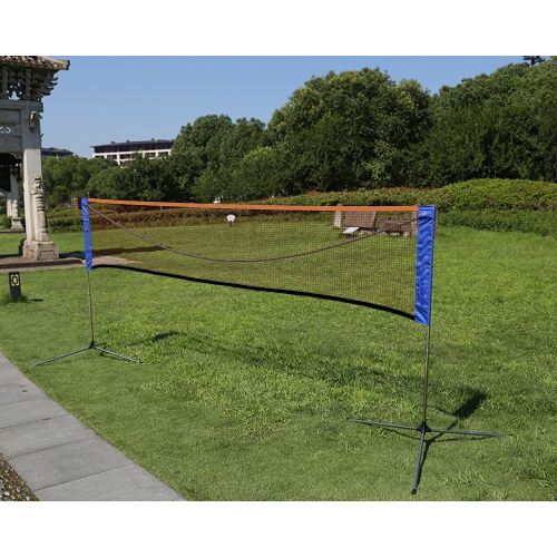 Ensemble de filet de badminton portatif d'AxGear pour entraînement au volleyball, hauteur réglable avec sac