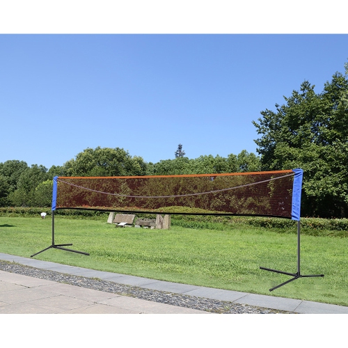 Ensemble de filet de badminton portatif d'AxGear pour entraînement au volleyball, hauteur réglable avec sac