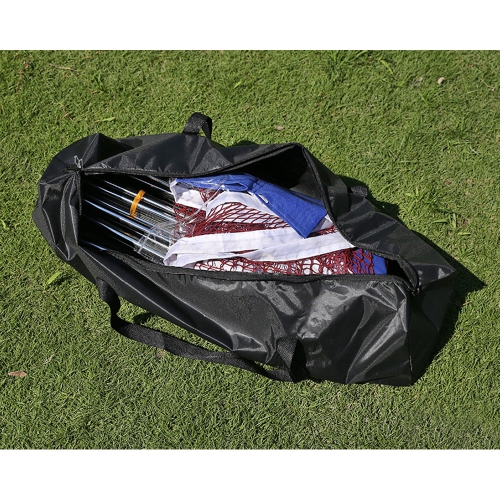 Ensemble de filet de badminton portatif d'AxGear pour entraînement au volleyball, hauteur réglable avec sac