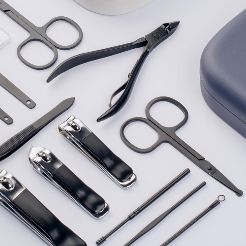 axGear Nail Clippers and Pedicure Manicure Care Kit 18 PCs Stainless Steel File Scissor