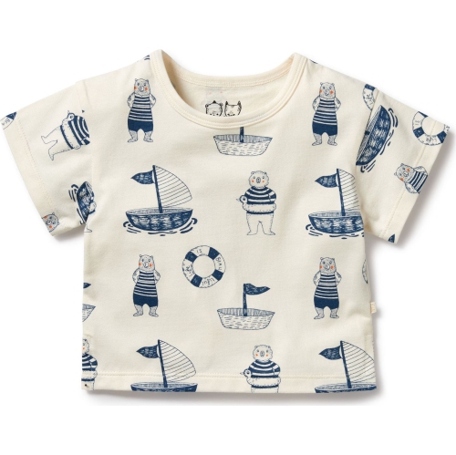 Wilson+Frenchy Organic Cotton Tee - Nautical Bear