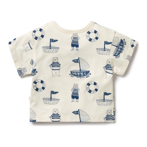 Wilson+Frenchy Organic Cotton Tee - Nautical Bear