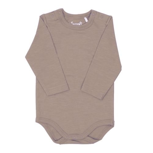 COCCOLI  Tencel Modal Long Sleeve Onesie - Moonlight (3 Months, 11-13 Lbs) In Multicolor
