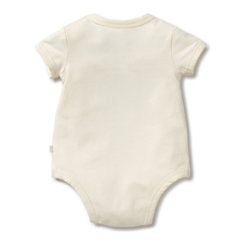 Cache-couche en coton biologique Wilson+Frenchy - Paume