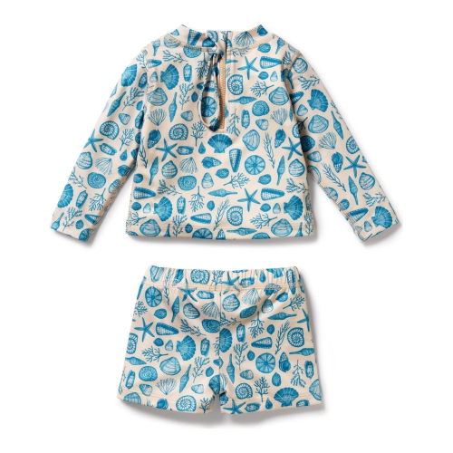 Wilson+Frenchy Rashie Swim Set - Shells