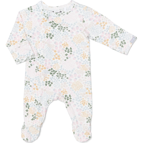 Coccoli Cotton-Modal Zippered Footie Sleeper - Fruit Patch on Cream