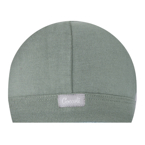 Casquette pour bébé en modal de Coccoli Tencel - Coussin de nénuphar / 3-6 mois / Centre