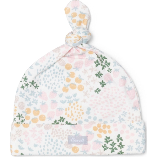 Coccoli Tencel Modal Infant Cap - Fruit Patch on Cream