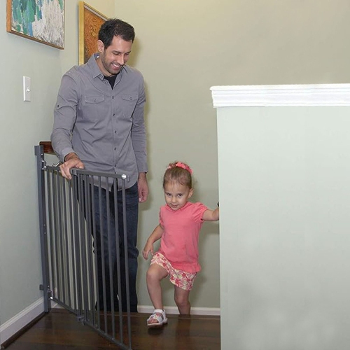 Barrière extensible SafeGate de Qdos - Ardoise