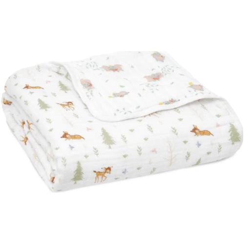 Image 1 de 3.. Couverture en mousseline de coton Disney Essentials d'aden + anais - Forêt Bambi