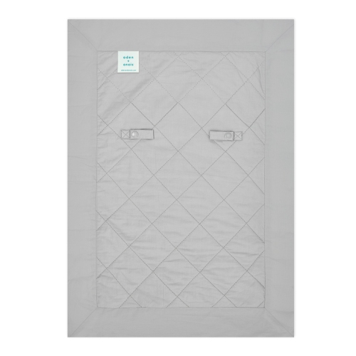 Aden+Anais On-The-Go Cotton Weighted Blanket - Grey Cross-Hatch