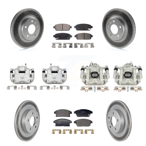 Disque de revêtement d'étrier de frein avant arrière et ensemble de plaquettes semi-métalliques pour Cruze KCG-101148P de Chevrolet