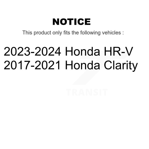 Rear Coated Drilled Slotted Disc Brake Rotor Semi-Metallic Pad Kit For Honda HR-V Clarity KDF-101371