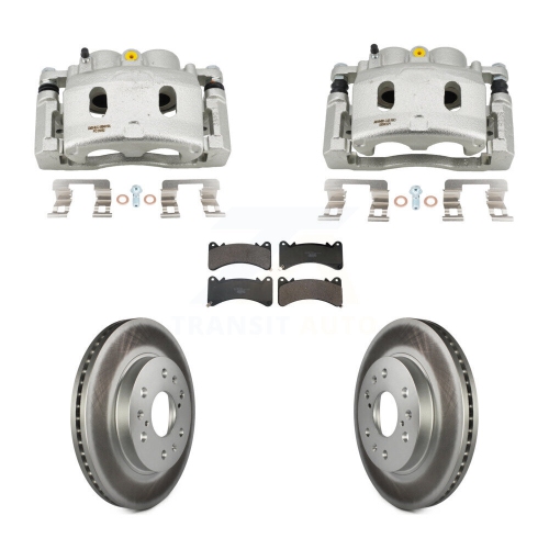 Ensemble disque de revêtement d'étrier de frein avant et plaquettes en céramique pour Silverado KCG-101175T 1500 de Chevrolet de GMC