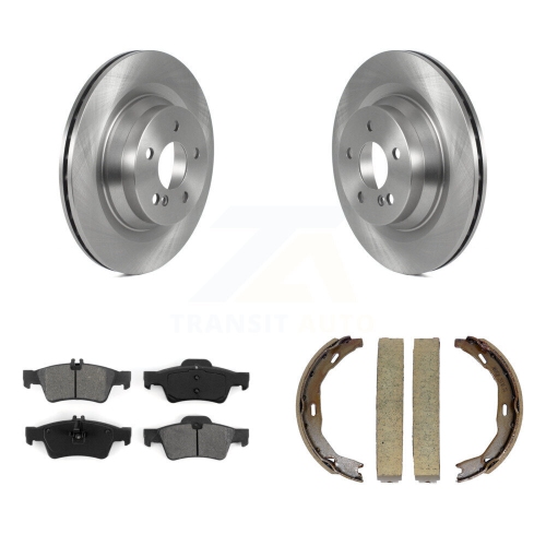 Jeu de plaquettes semi-métalliques et de patins de frein de stationnement arrière pour Mercedes-Benz E550 K8S-104314