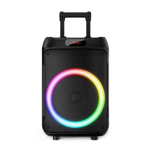 axGear Portable Bluetooth 12 IN Speaker Subwoofer Outdoor LED Light Wired Microphone